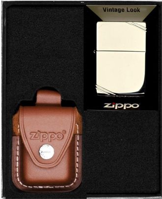 OEM Juego De Encendedores Zippo Vintage Cromado De Alto Pulido Regalo N.&deg; 4