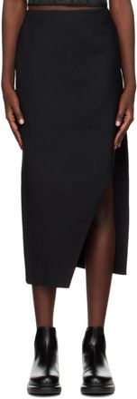 ワンピース ALEXANDER MCQUEEN Women Long Skirts 807985QEAFP1000 Black Alexander McQueen Fluted Crepe Maxi Skirt, $1,275 | NET-A
