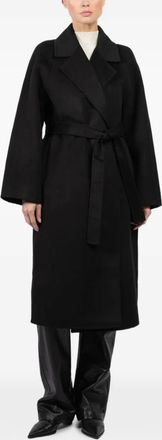 Lara belted coat - Zwart