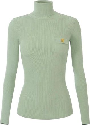 Elisabetta Franchi Dames, Truien, Groen, Maat: XS Zijde