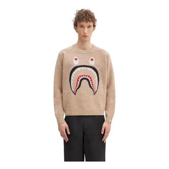 A Bathing Ape Maglione Girocollo Shark - - Knitwear - unisex - Beige - ONE SIZE