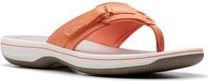 Clarks Breeze Sea Thong Sandal in Tangerine/Pop at Nordstrom Rack, Size 10