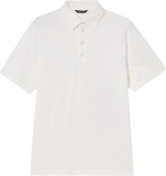 Brooks Brothers Gladde Jersey Polo - Heren - Polos - Wit - 2XL - Katoen - Tops