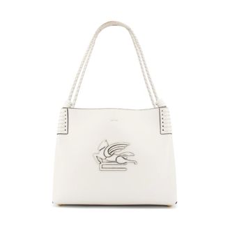 Etro Shopping Bags, female, White, ONE SIZE, Iconic Bucket Bag with Internal Clutch