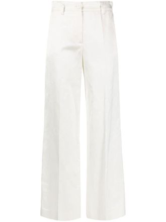 P.A.R.O.S.H. Rasone satin trousers - White