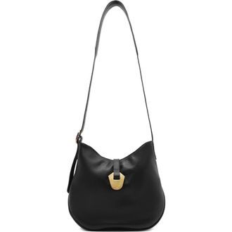 Arezzo Medium Sabrina Leather Crossbody Bag in Black at Nordstrom