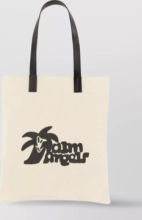 Palm Angels cotton canvas tote bag