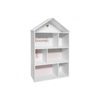 Muemue Estanter&iacute;a casita bazar mdf rosa 114x73.5x30 cm