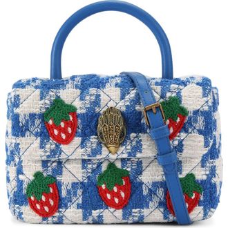 Kurt Geiger Mini Kensington Top Handle Bag in Light/Pastel Blue at Nordstrom