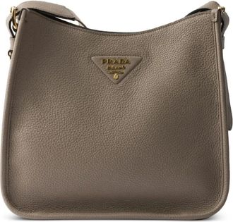 Prada Borsa media in pelle - Marrone