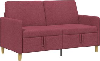 vidaXL Sof&aacute; Con Almacenamiento Rojo Vino 152 X 78 X 87 Cm Poli&eacute;ster Vidaxl