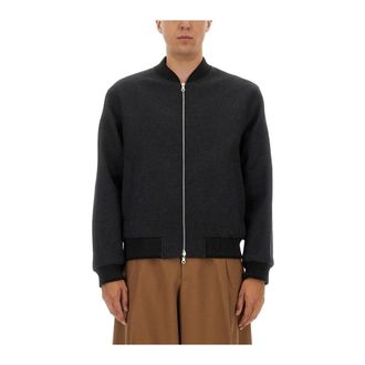 Dries Van Noten Textured Lapel Blazer Jacket - Heren - Jassen - Zwart - Maat: M Leer