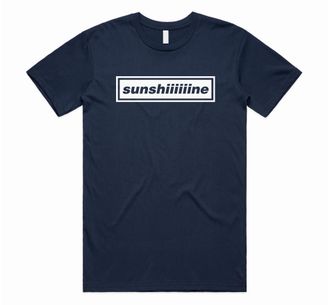 Sanfran Clothing Sunshiiine Top Britpop UK 90s 00s Merch Tour Rock Band 2025 Sunshine Going Shes Electric Unisex T-Shirt Tee Extra Large/Navy Blue
