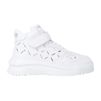 Versace Perforated Sneakers - Heren - Sneakers - Wit - 40 EU - Leer - Schoenen