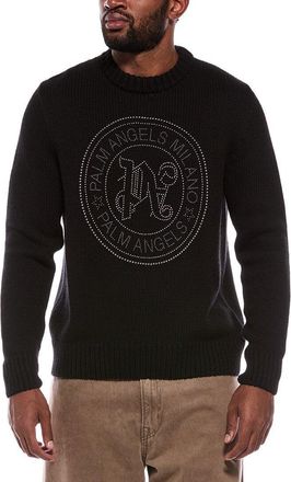 Palm Angels Wool & Cashmere-Blend Crewneck Sweater