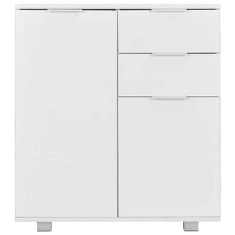 Berkfield Home Sideboard High Gloss White 71x35x76 cm Engineered Wood | Size: 71 x 35 x 76 cm