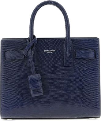 Saint Laurent Sac De Jour leren shopper - Blauw