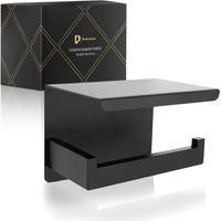 OEM Soporte Para Papel Higi&eacute;nico Negro Sin Perforaciones, Soporte Adhesivo Para Papel Higi&eacute;nico (negro) - Crezuo