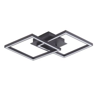 Lucande L&aacute;mpara De Techo Led tjado En Negro Metal - Lucande