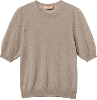 Twinset Jersey de cuello redondo - Knitwear - Mujer - Beige - M
