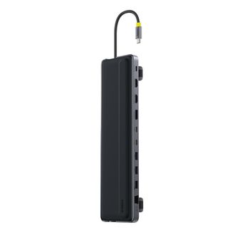OEM Estaci&oacute;n De Acoplamiento Hub 12 En 1 Usb-c Hdmi Displayport Usb-a Sd/microsd Rj45 Pd - Gris