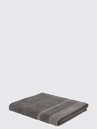 Trussardi Telo mare in spugna di cotone 100% con logo a contrasto