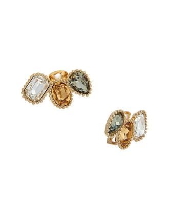 Oscar De La Renta Emerald Drop Earrings