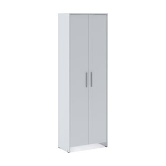 Dmora Armario 2 Puertas Vinadio, Muebles De Dormitorio, Vestidor, Armario De Ropa, 65x38h197 Cm, Blanco - Dmora