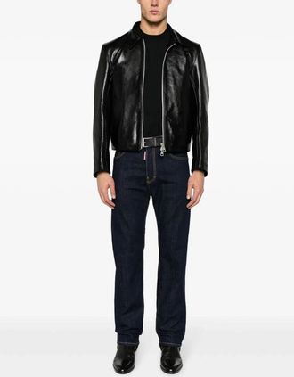 Dsquared2 Mens Logo-Patch Slim-Leg Jeans Aw24 M