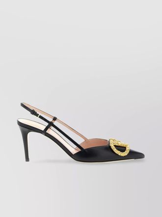 Valentino Garavani leather slingback pumps
