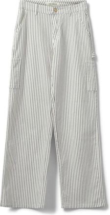 Sofie Schnoor Gestreepte Off White Broek - Dames - Wijde Broeken - Wit - XS - Broeken