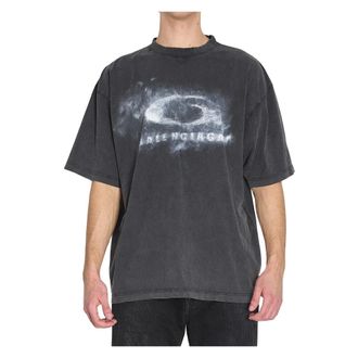 Balenciaga Medium Fit T-Shirt - male - Balenciaga - T-Shirts - Black - L - Tops