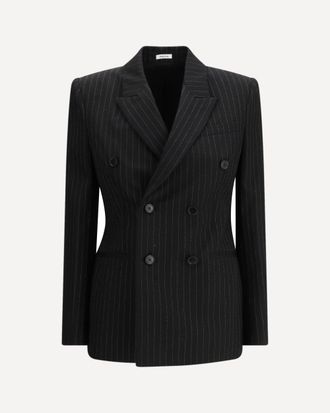 Alexander McQueen Pinstriped double-breasted Jacket Female 42