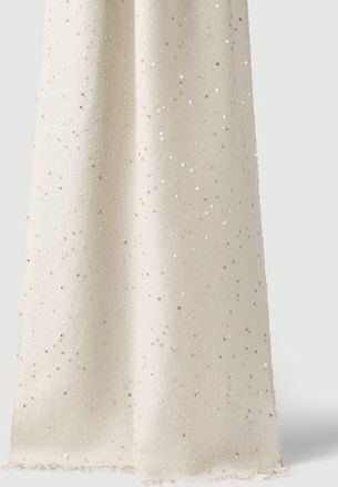 Brunello Cucinelli Cashmere and silk diamond yarn scarf in Oyster at Nordstrom