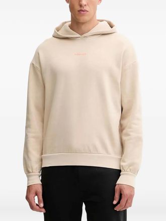 Bogner Ilay logo-print hoodie - men - Cotton - M - Neutrals