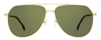 HUGO BOSS B1447OS Square Pilot Sunglasses - Gold