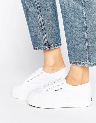 Superga 2790 - Scarpe da ginnastica flatform bianche-Bianco