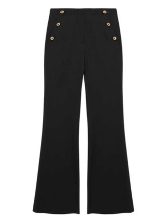 SIMKHAI Robin button-embellishment trousers - Black