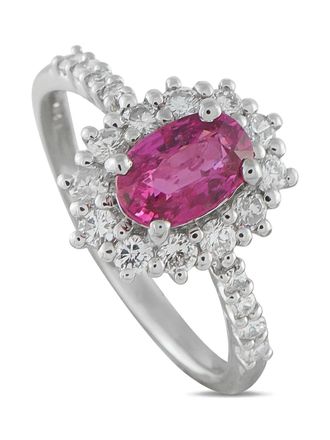 Luxury Bazaar ruby and diamond ring - Argento