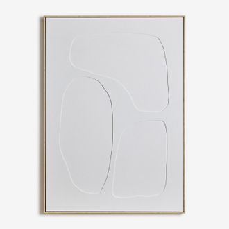 Sklum Sklum - Cuadro Decorativo Pintado A Mano Con Relieve Helvon