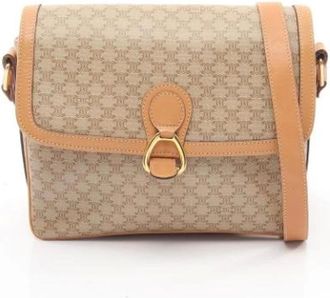 Celine Pre-owned Cross Body Bags, female, Beige, Size: ONE SIZE Pre-owned Canvas Cross Body Bag