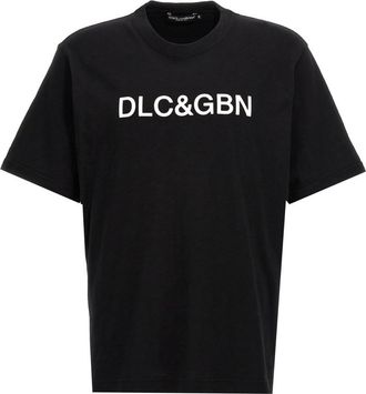 Dolce & Gabbana Black Logo Print T-shirt