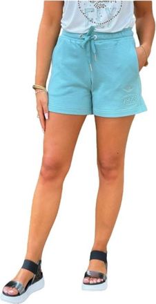 Aeronautica Bermuda - Dames - Bermuda - Blauw - M - Katoen - Korte Broeken