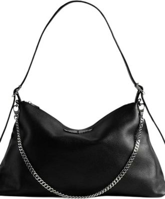 Zadig&Voltaire Bolso Jim NEW - Dames - Schoudertassen - Zwart - ONE Size - Leer - Tassen