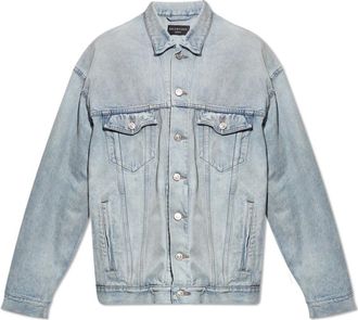 Balenciaga Oversized Denim Jas - Heren - Spijkerjassen - Blauw - S - Denim - Jassen