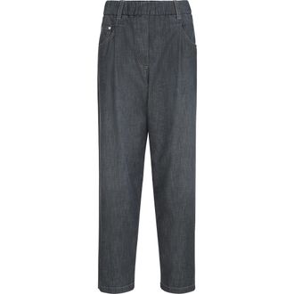 Brunello Cucinelli Five-pocket trousers in Dark Grey at Nordstrom, Size 50 It