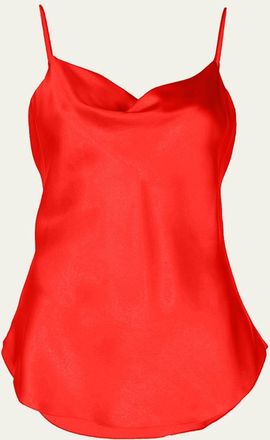 Cinq &agrave; Sept Marta Cowl-Neck Silk Camisole