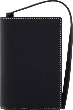 Ferragamo Logo Stamp Leather Passport Holder