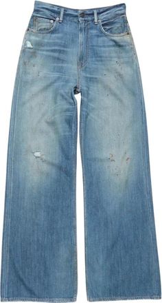 Acne Studios Jeans - Dames - Loose Fit Jeans - Blauw - W33 - Katoen - Jeans