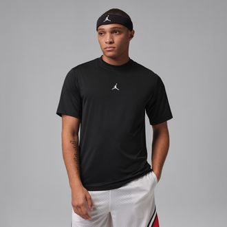 Nike Jordan Mens Jordan Sport Essentials Dri-FIT Short-Sleeve Top in Black | IF0882-010